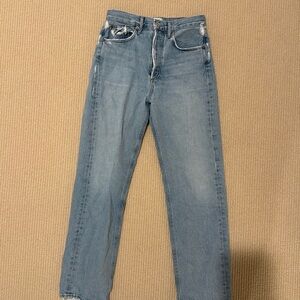 Agolde 90’s mid rise straight-leg organic jeans